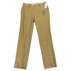 Michael Kors Mens Marica Modern Fit Corduroy Pants Camel Tan 36x34